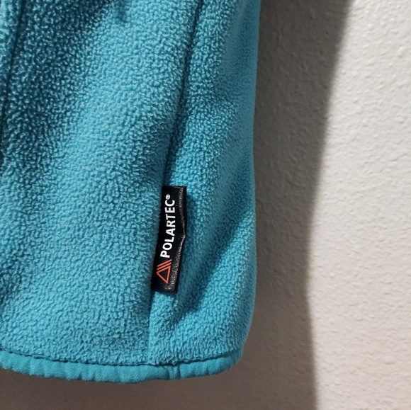 Columbia Robin's Egg Blue Womens Polartech Fleece Jacket  Size Small Full Zip - Picture 6 of 11